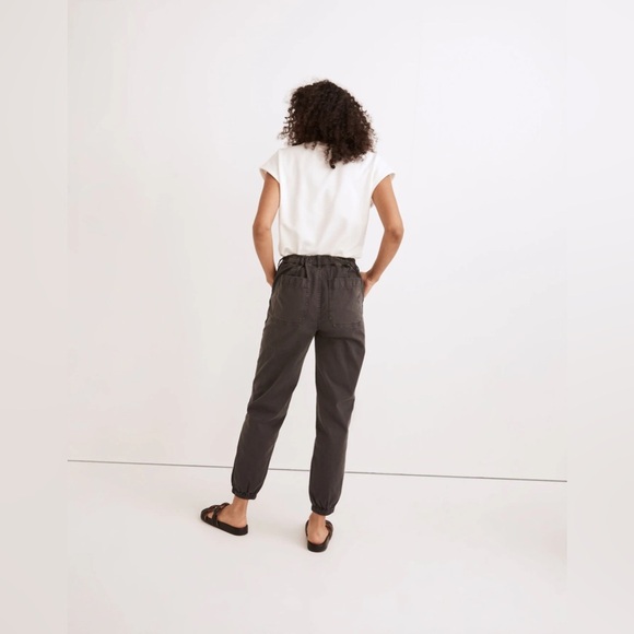 Madewell Griff Pull On Tapered Fatigue Cargo Pants Coal Size 32 - Picture 3 of 10